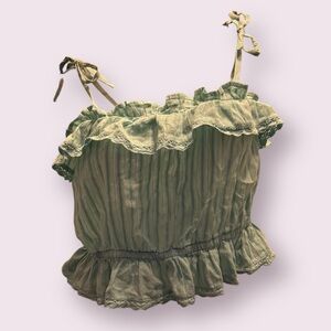 Spaghetti strap blue True Craft XL top